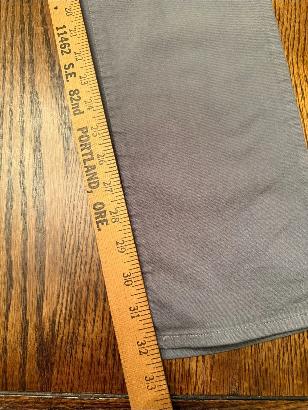 J Brand Star Slim Straight Gray Jeans 34 Stretch Garment Dyed USA Made